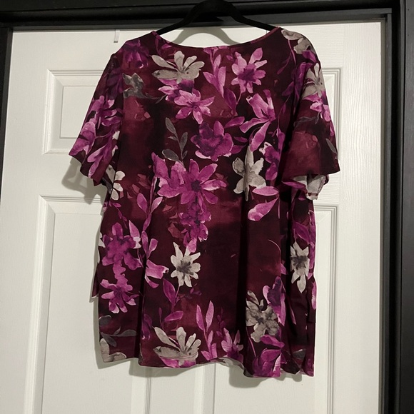 Layered Mesh Ruffle Top - Picture 3 of 3